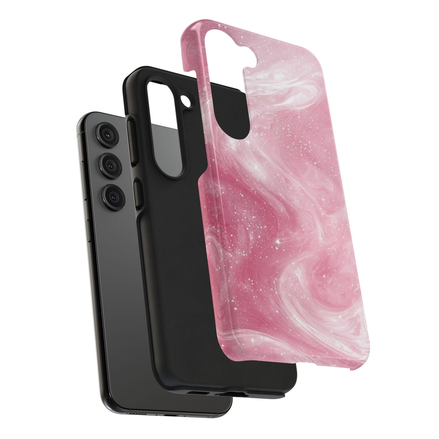 Stylish Tough Phone Cases - Pink Marble Design, Phone Cover for Women, Durable Protection, Trendy Gift, Birthday Present, Everyday Use