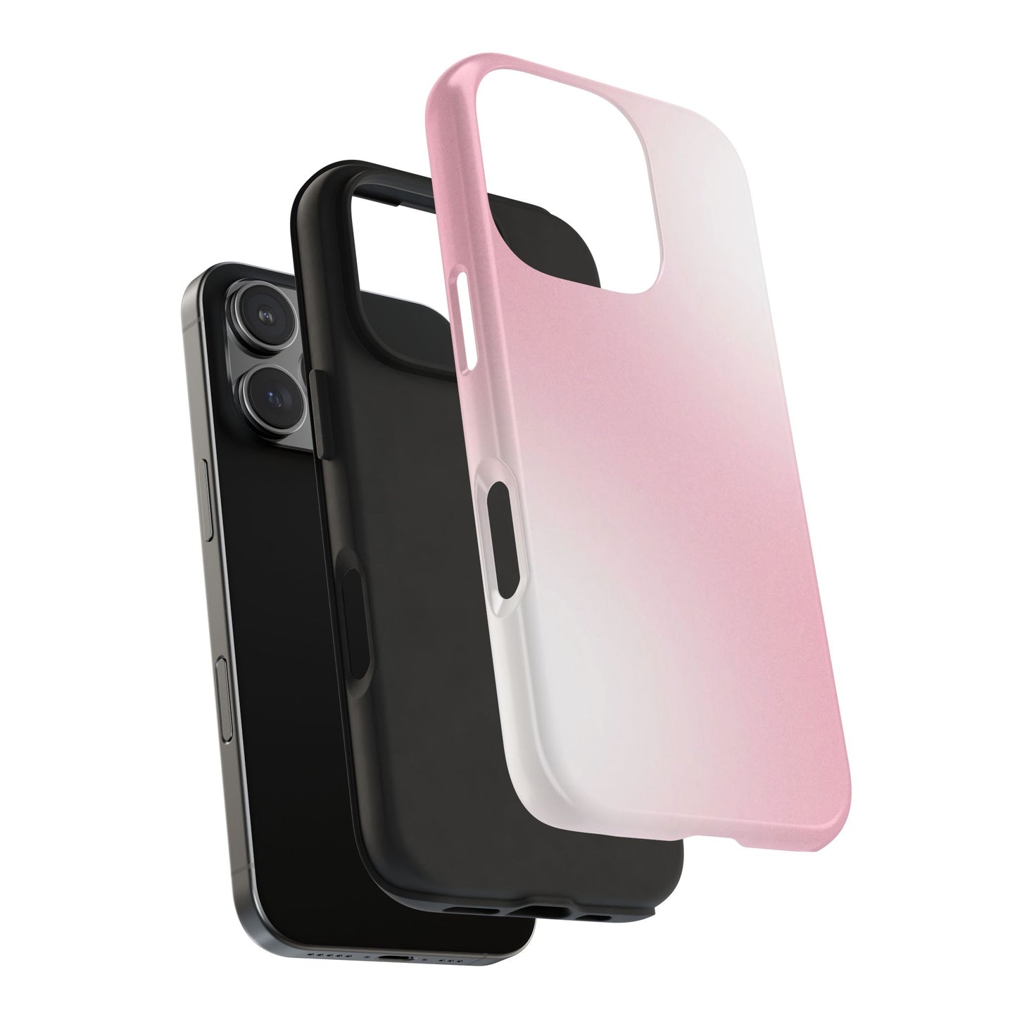 Stylish Tough Phone Cases, Durable Phone Covers, Pink Gradient Phone Case, Gift for Her, Trendy Phone Accessories