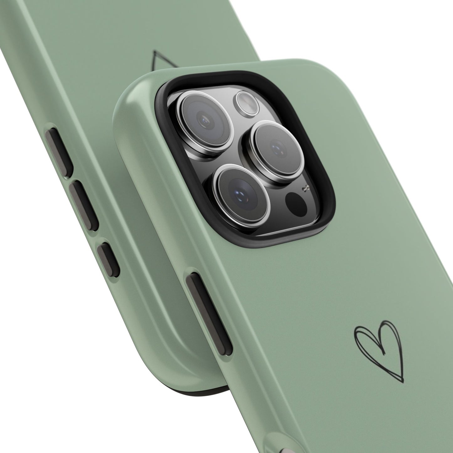 Stylish Tough Phone Cases with Heart Design, Cute Mobile Covers, Unique Gifts for Him/Her, Durable Accessories, Birthday/Friends/Valentine's