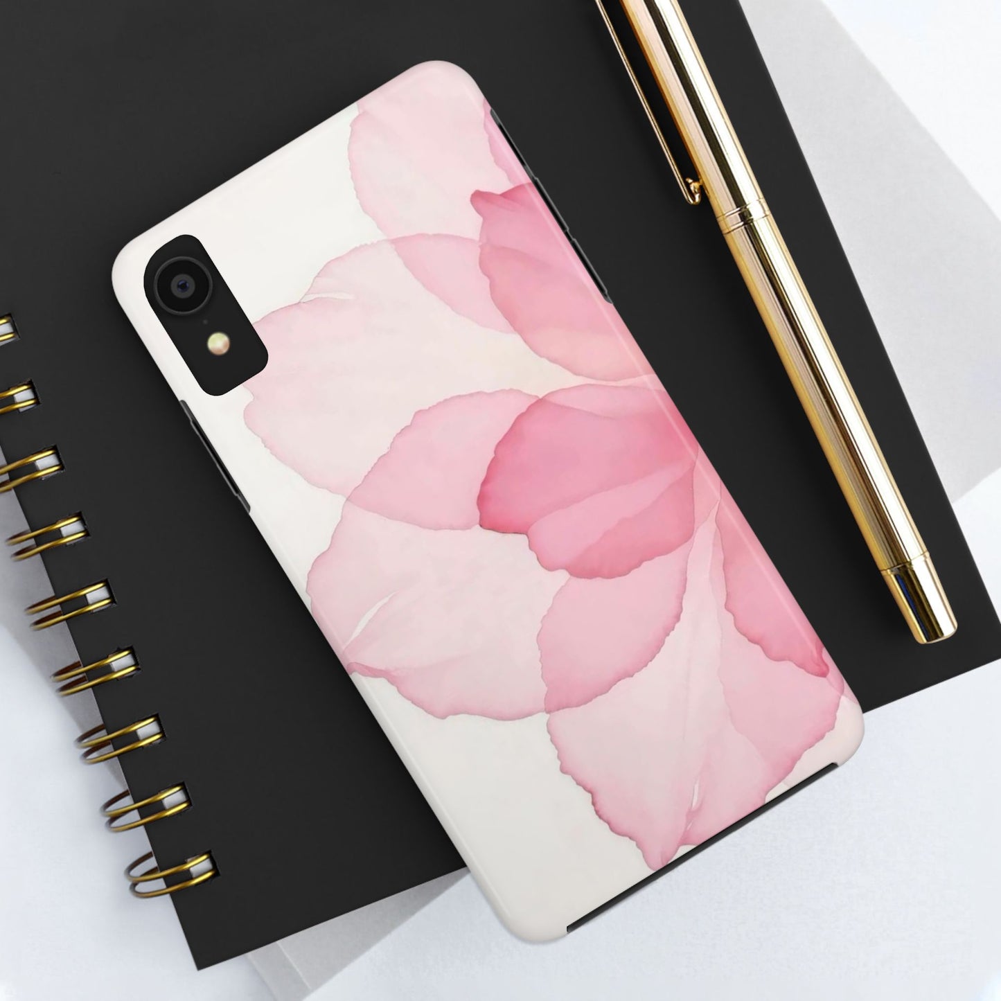 Floral Tough Phone Cases, Durable Phone Cover, Pink Flower Design, Gift for Her, Elegant Phone Accessory, Protect Your Phone