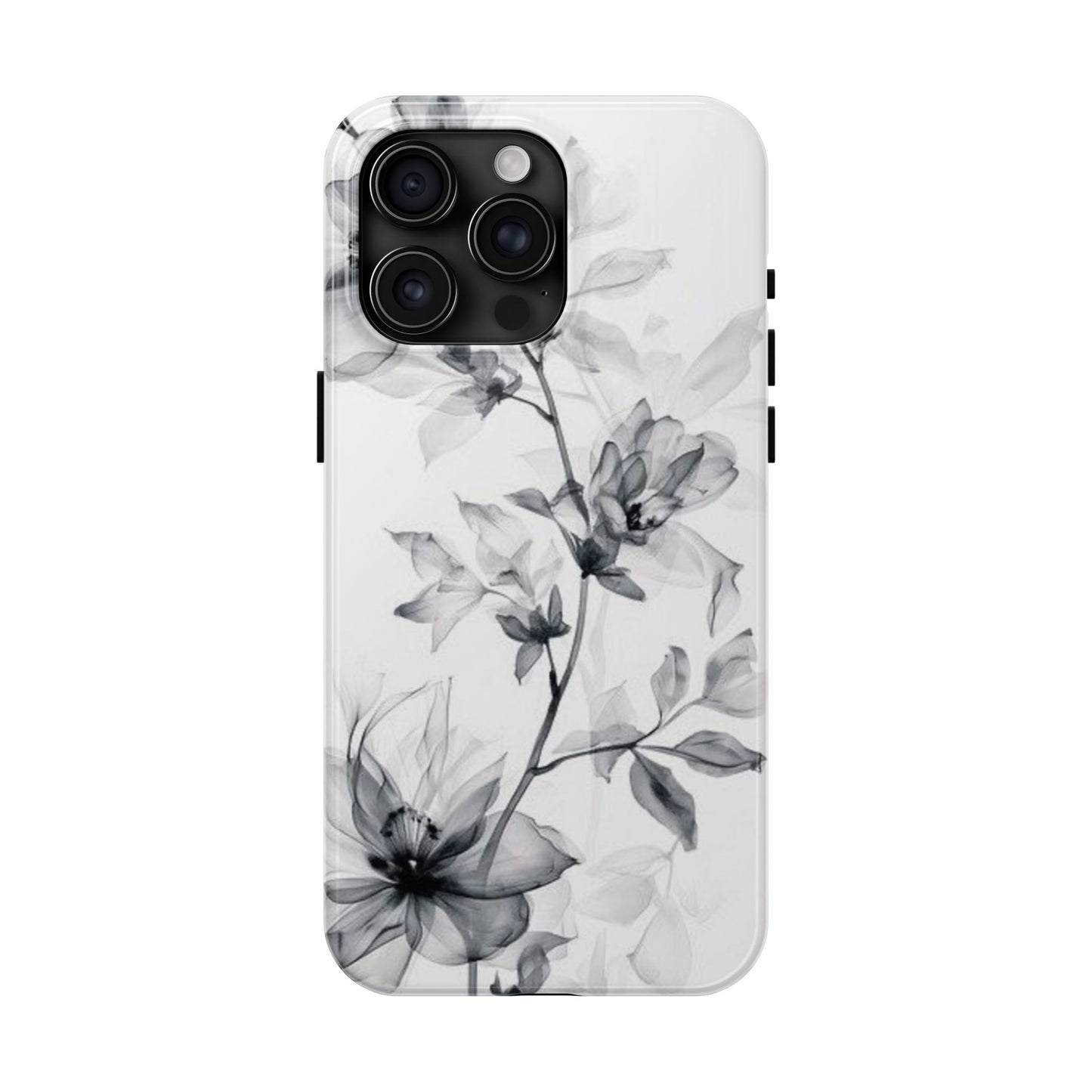 Elegant Floral Tough Phone Cases, Durable Phone Cover, Gift for Her, Protective Case, Floral Design, Stylish Accessory