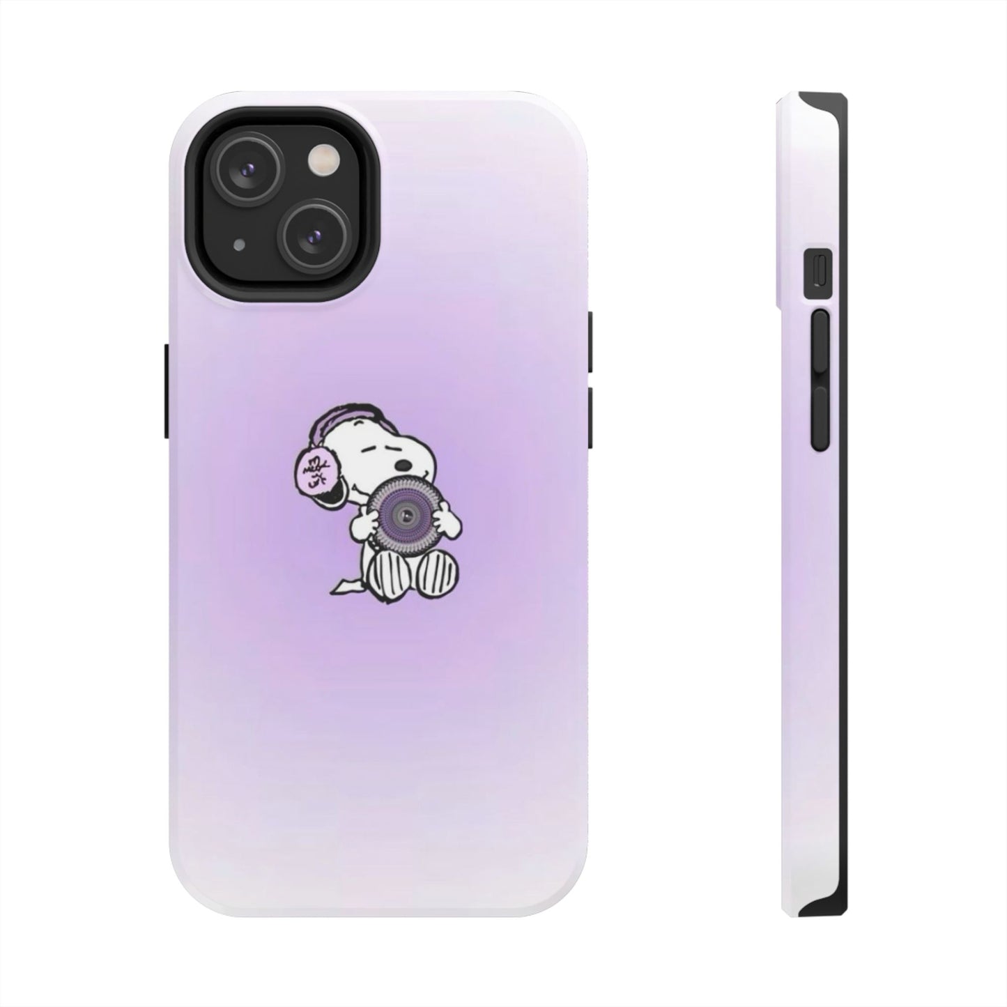 Snoopy Music Lover Phone Case, Cute Tough Phone Case, Gifts for Music Lovers, Cartoon Phone Covers, Vibrant Phone Accessories