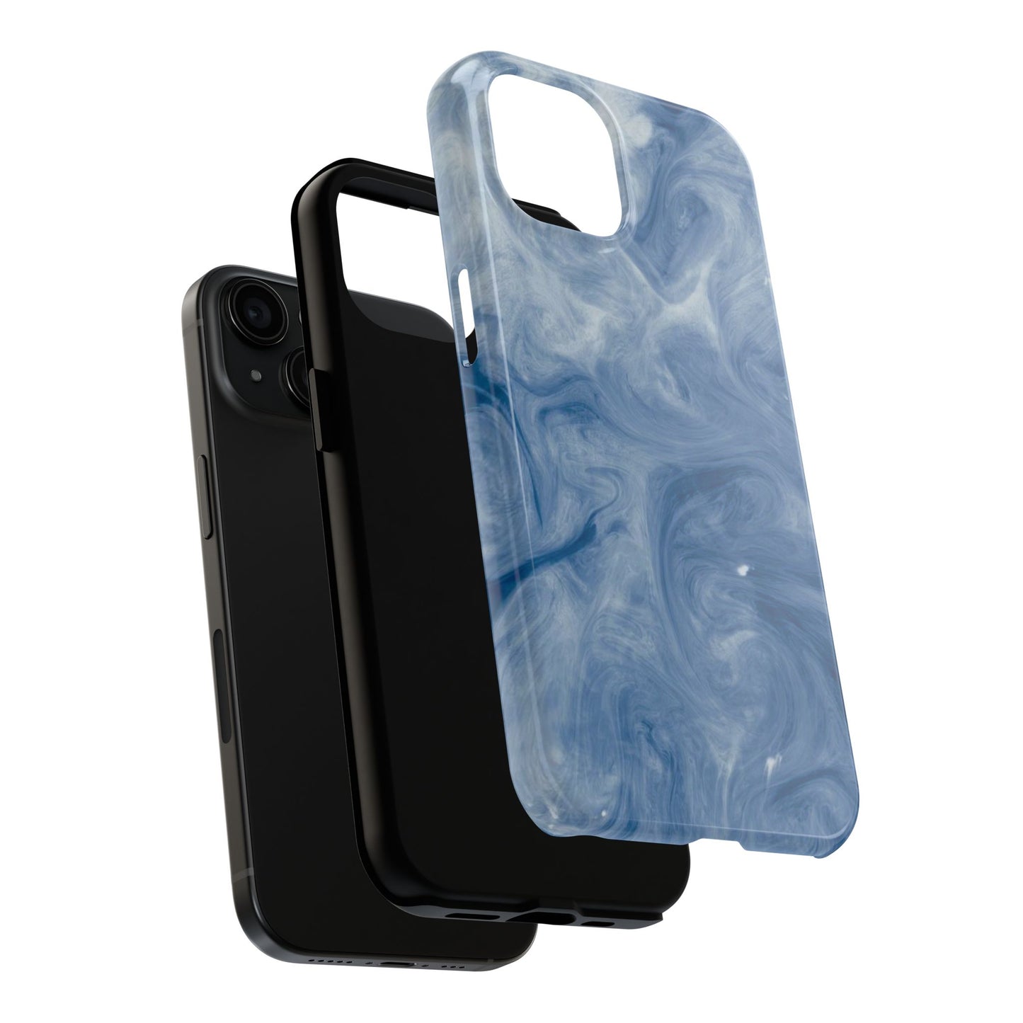 Marble Blue Tough Phone Cases, Phone Protection, Unique Design, Fashion Accessory, Gift for Her, Trendy Smartphone Cover