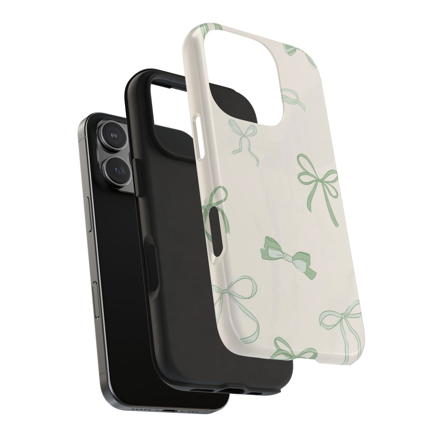 Delicate Bow Phone Cases, Floral Phone Covers, Cute Tech Accessories, Gift for Her, Pastel Aesthetic, Birthday Gifts