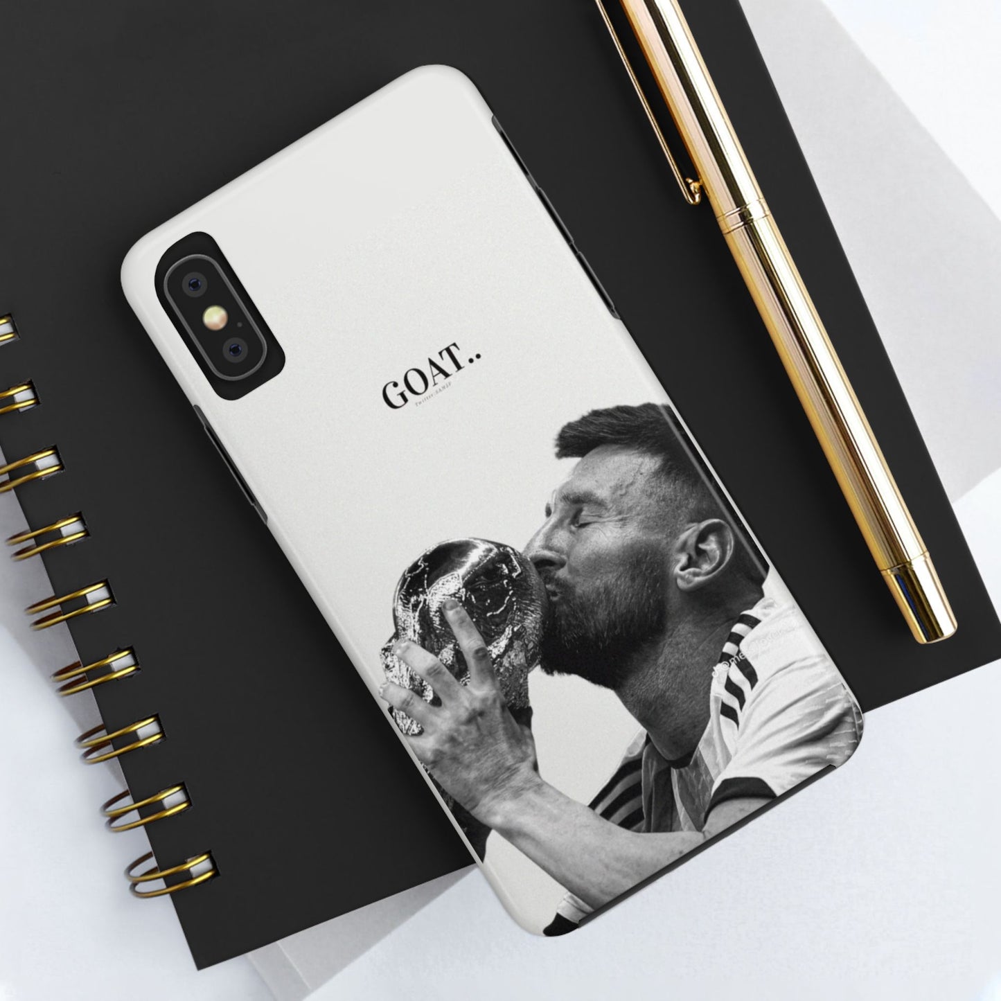 Soccer GOAT Phone Case, Tough Phone Case, Sports Accessory, Gift for Soccer Fans, Mens Birthday Gift, Unique Phone Cover