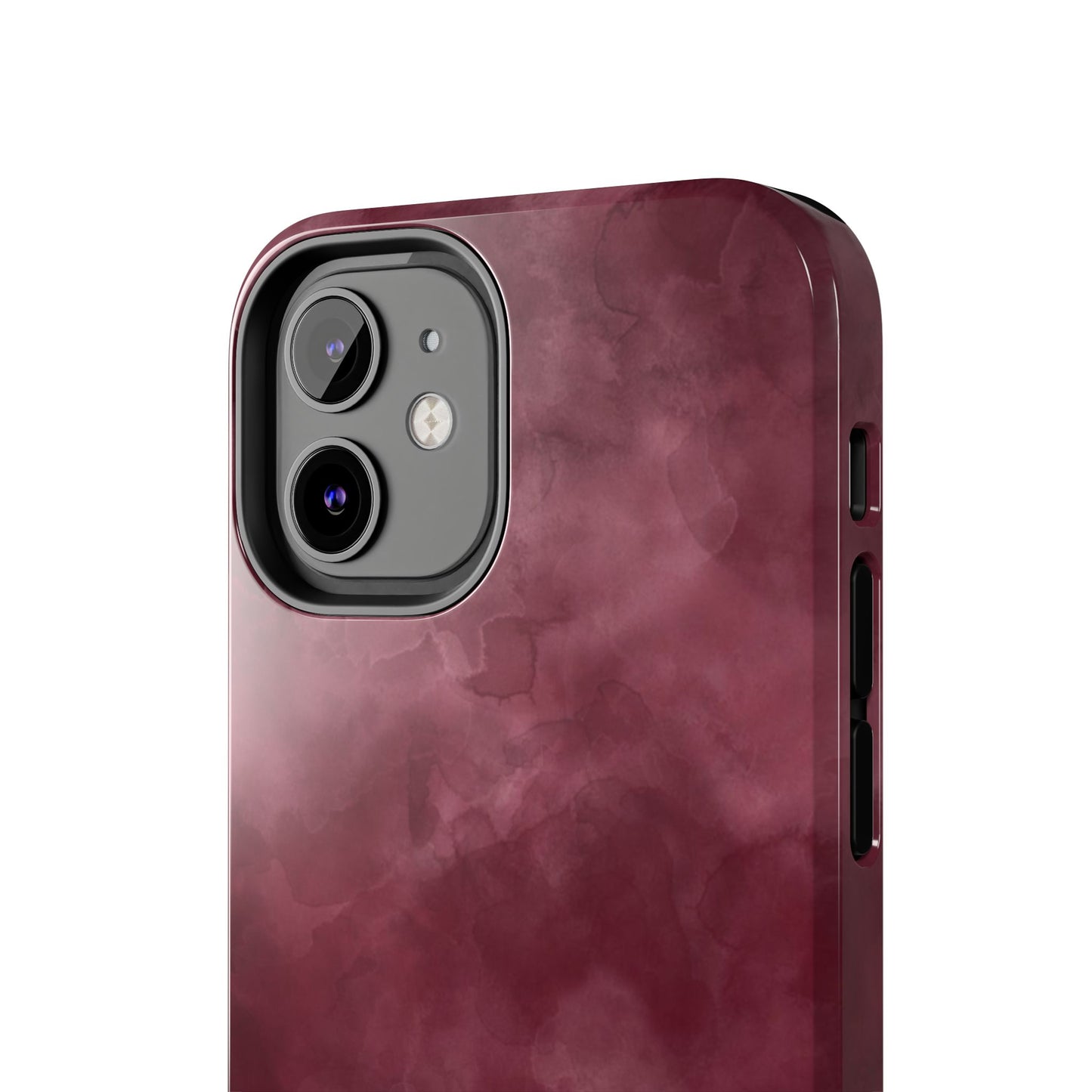 Elegant Burgundy Tough Phone Cases, Stylish Phone Cover, Durable Phone Protector, Unique Gift, Trendy Tech Accessories