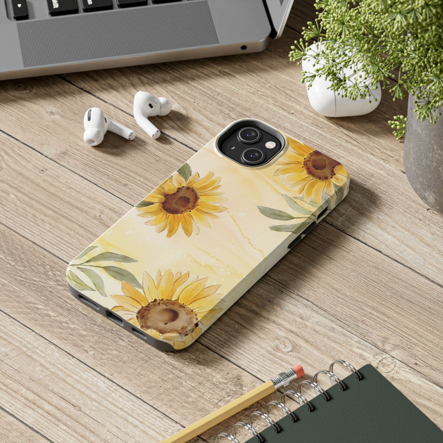 Sunflower Tough Phone Case - Floral Phone Cover, Fall Gift, Durable Phone Case, Stylish Accessory, Nature Lover Gift