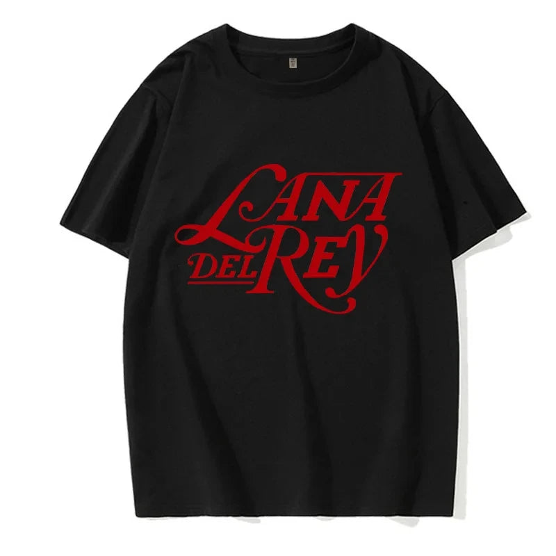 T-shirts for men and women Harajuku lana rey ldr design clothes for men and women EU size streetwear graphic y2k male