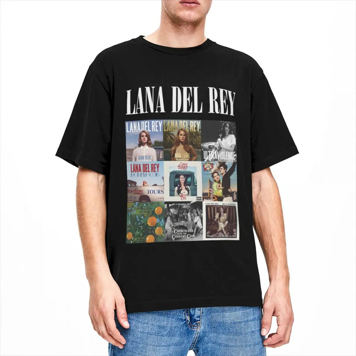 Lana Del Rey T Shirts Merch Men Women Pure Cotton Novelty Fashion Singer T-shirt Short Sleeve Clothes New Arrival