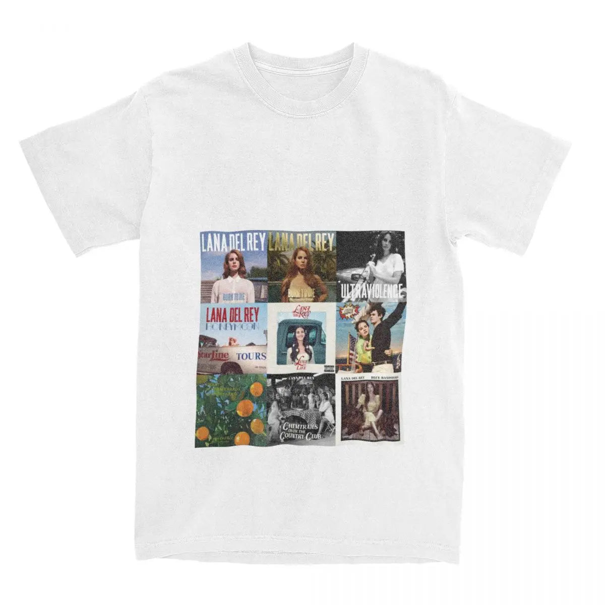 Lana Del Rey T Shirts Merch Men Women Pure Cotton Novelty Fashion Singer T-shirt Short Sleeve Clothes New Arrival