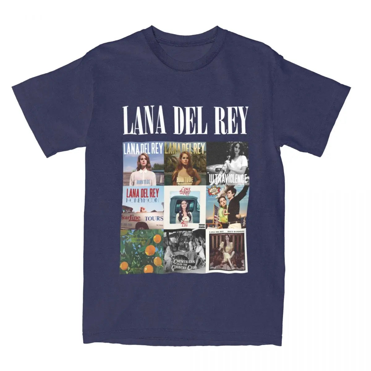 Lana Del Rey T Shirts Merch Men Women Pure Cotton Novelty Fashion Singer T-shirt Short Sleeve Clothes New Arrival