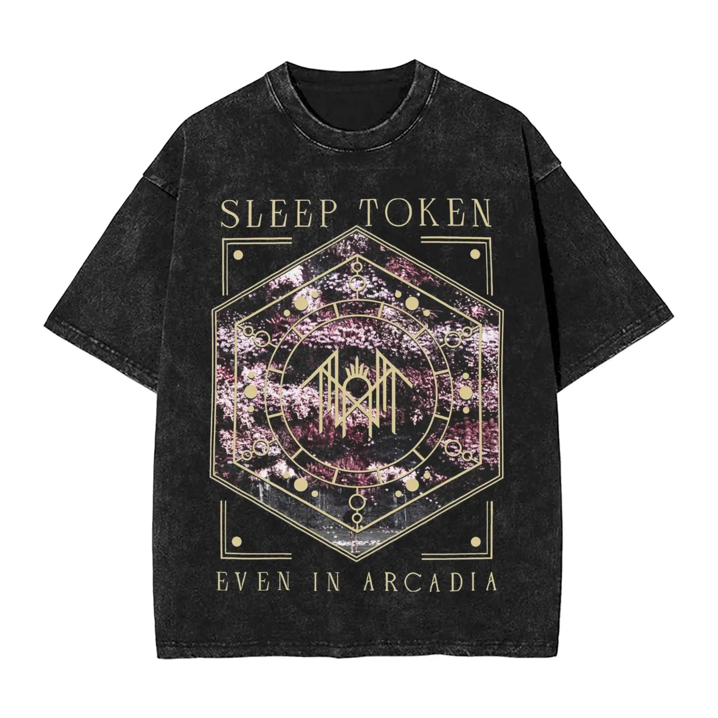 Sleep Sleep heavy metal Band Washed T Shirt Streetwear Hip Hop Novelty T-Shirt Tokensd Tees for Men Women Cotton High Street