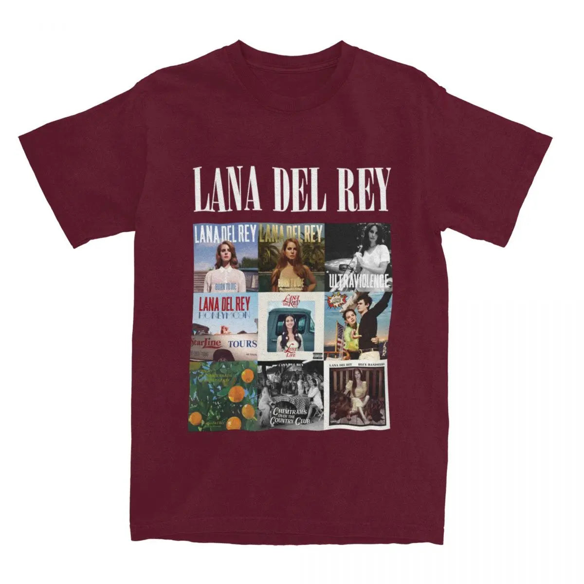 Lana Del Rey T Shirts Merch Men Women Pure Cotton Novelty Fashion Singer T-shirt Short Sleeve Clothes New Arrival