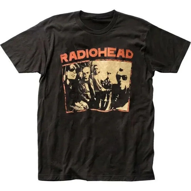Radiohead Tshirt Retro Classic Tshirt North American Tour Rock Boys and Womens Tshirt Camisetas Hombre Hip Hop Street Casual Top