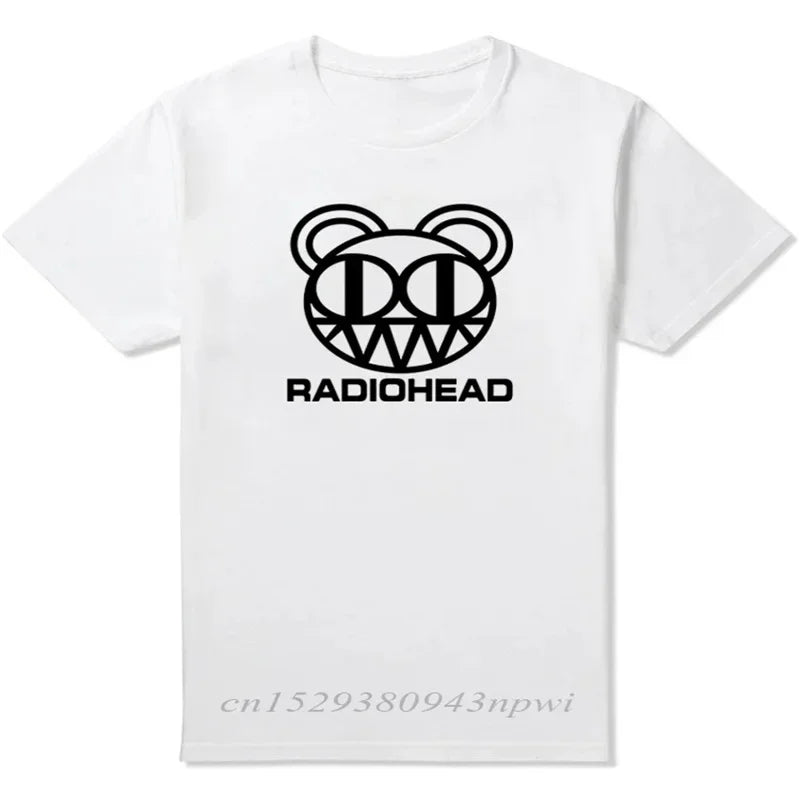 Radiohead Tshirt Retro Classic Tshirt North American Tour Rock Boys and Womens Tshirt Camisetas Hombre Hip Hop Street Casual Top