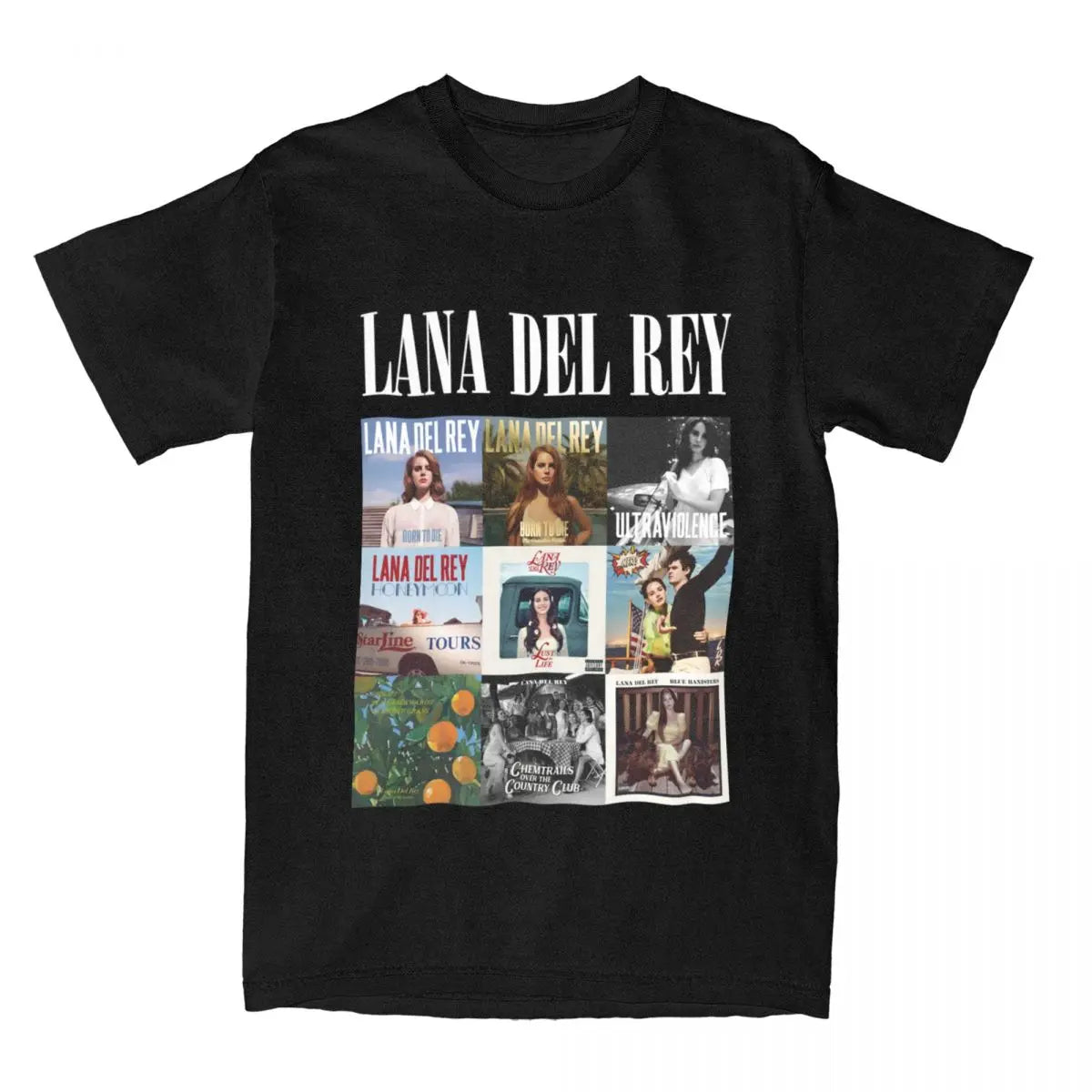 Lana Del Rey T Shirts Merch Men Women Pure Cotton Novelty Fashion Singer T-shirt Short Sleeve Clothes New Arrival