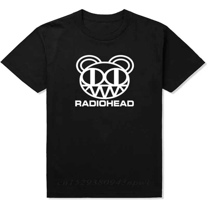 Radiohead Tshirt Retro Classic Tshirt North American Tour Rock Boys and Womens Tshirt Camisetas Hombre Hip Hop Street Casual Top