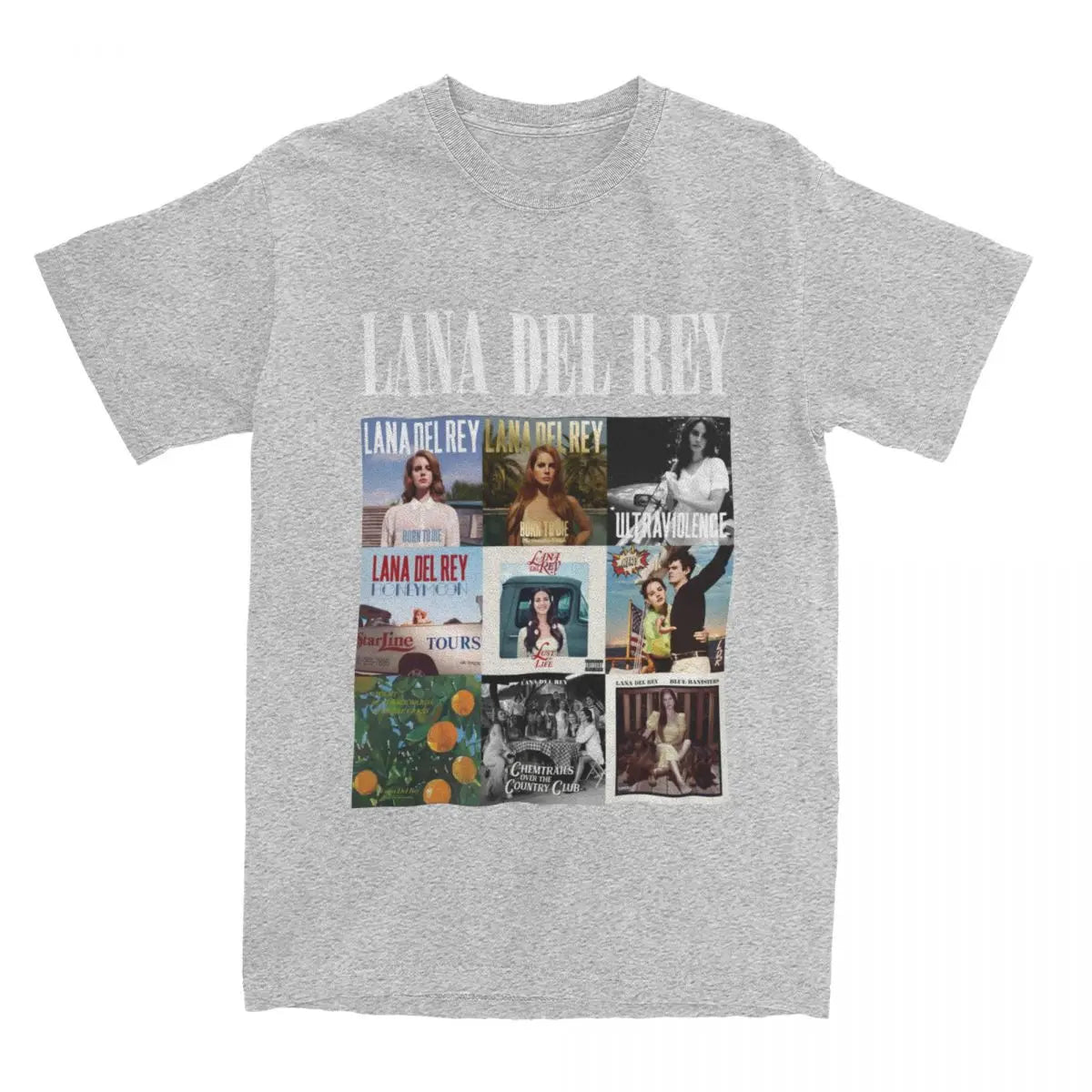 Lana Del Rey T Shirts Merch Men Women Pure Cotton Novelty Fashion Singer T-shirt Short Sleeve Clothes New Arrival