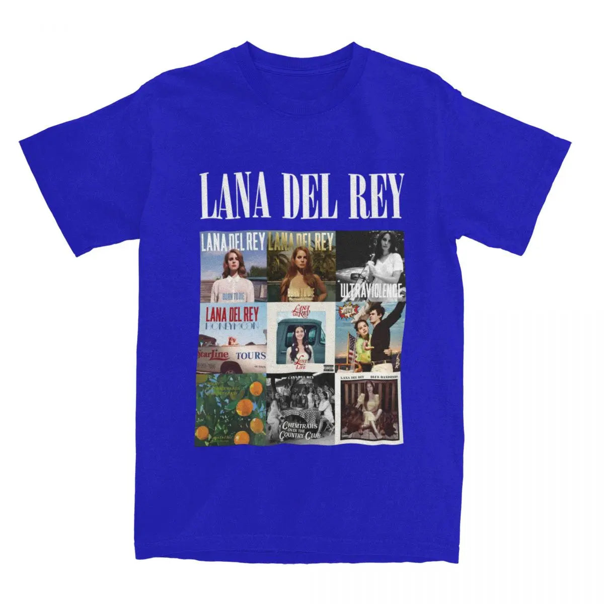 Lana Del Rey T Shirts Merch Men Women Pure Cotton Novelty Fashion Singer T-shirt Short Sleeve Clothes New Arrival