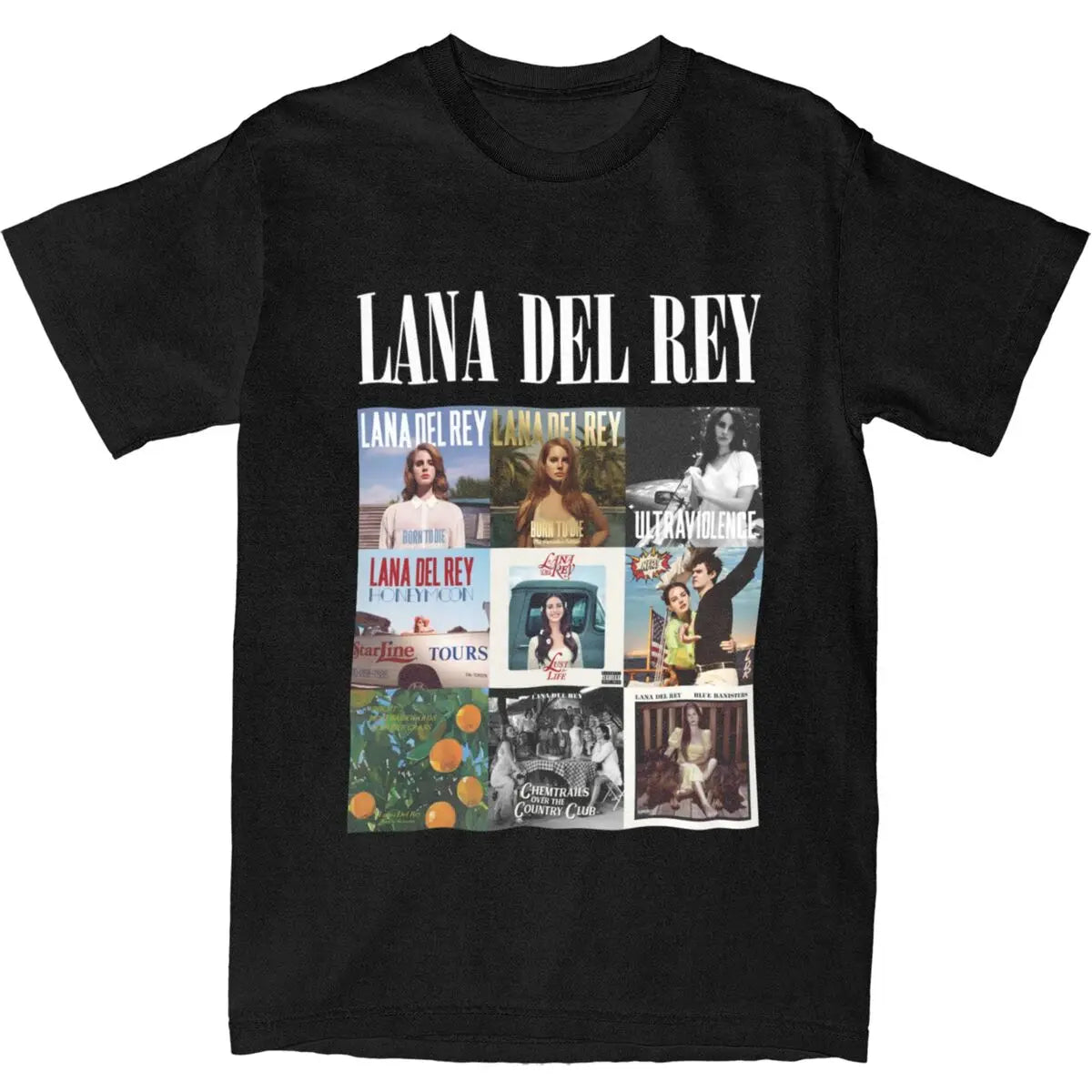 Lana Del Rey T Shirts Merch Men Women Pure Cotton Novelty Fashion Singer T-shirt Short Sleeve Clothes New Arrival