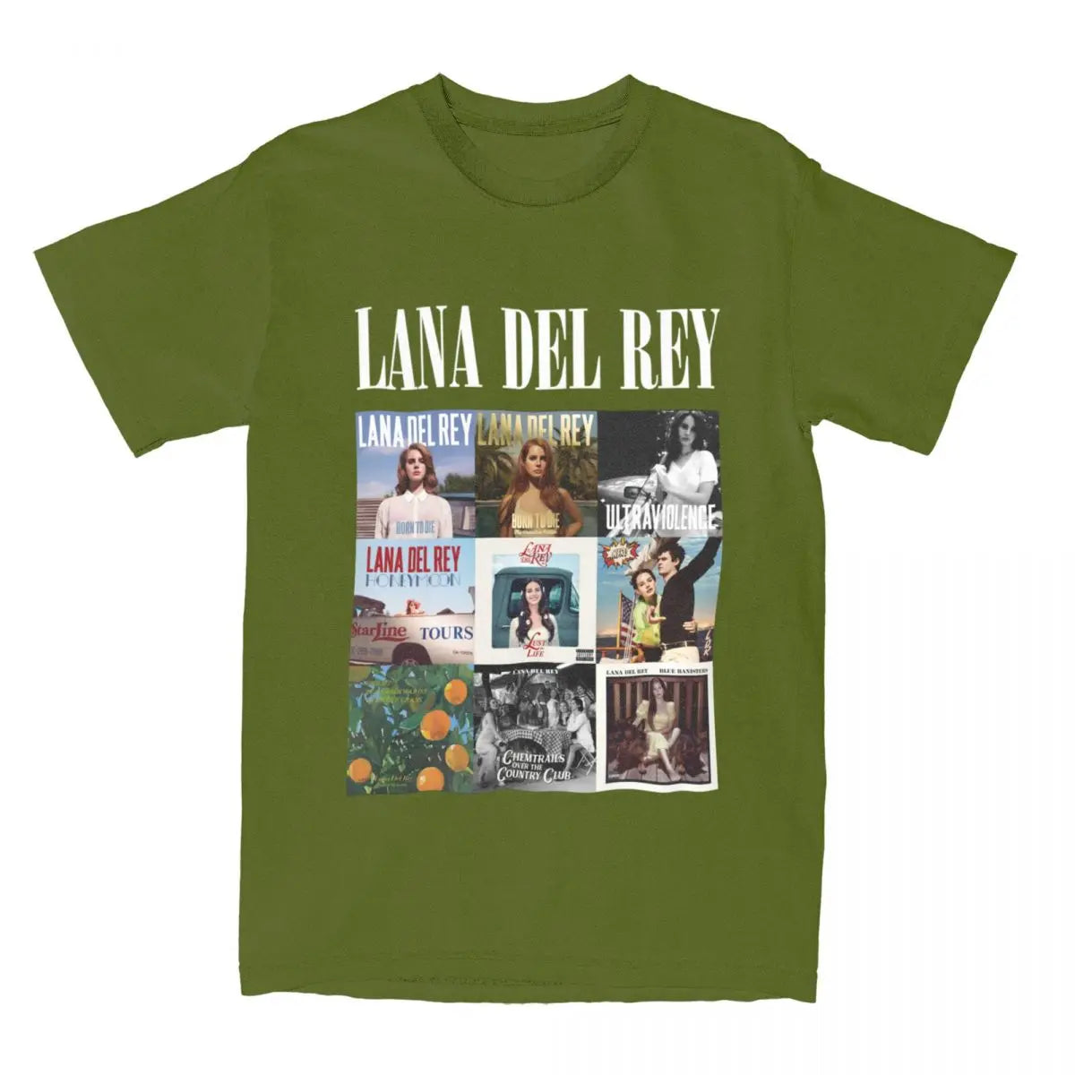 Lana Del Rey T Shirts Merch Men Women Pure Cotton Novelty Fashion Singer T-shirt Short Sleeve Clothes New Arrival