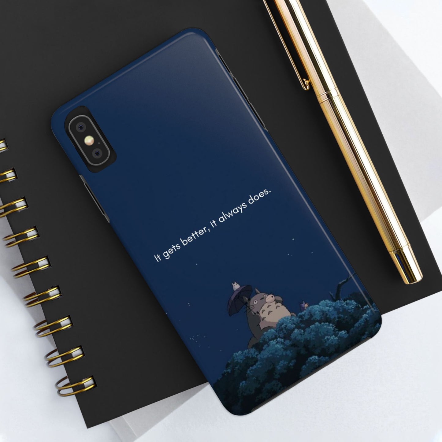 Motivational Tough Phone Cases, Anime-inspired Phone Case, Unique Gift for Friends, Phone Accessory, Encouraging Quote
