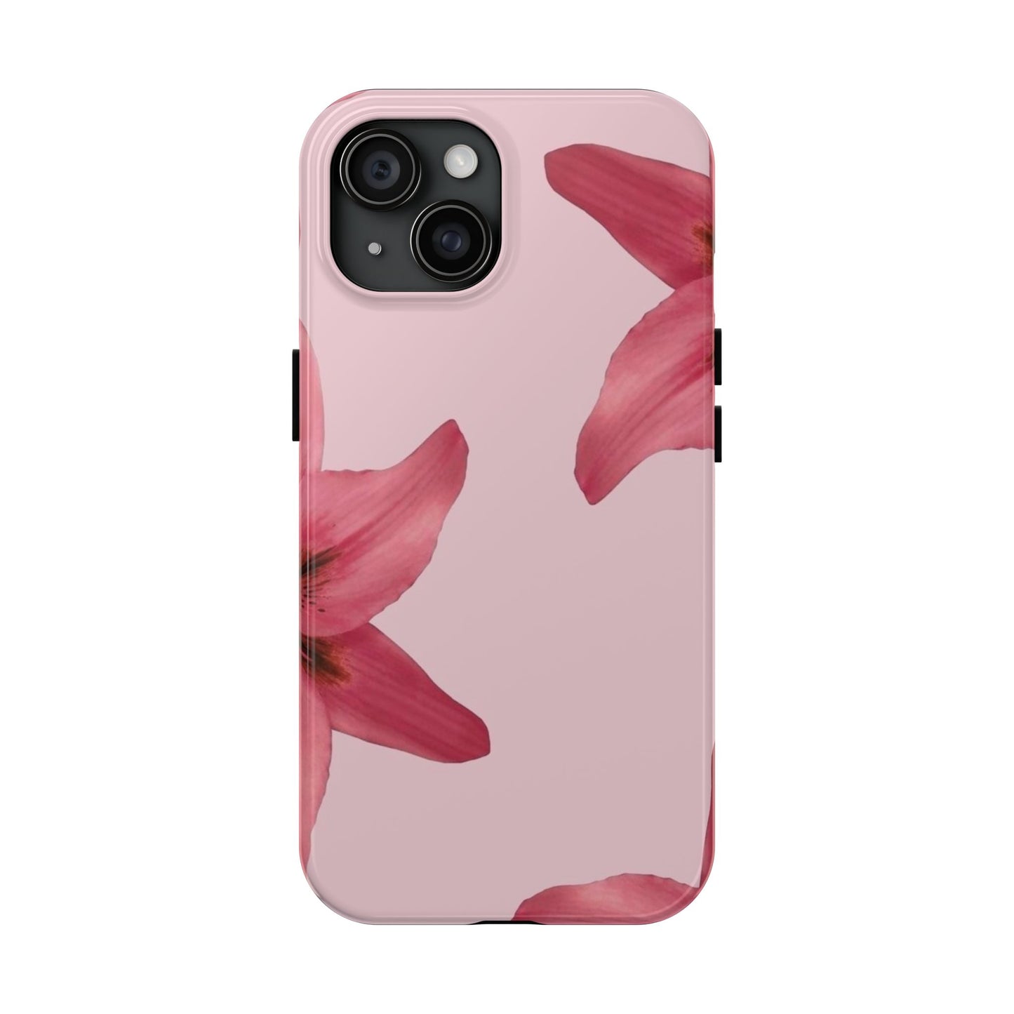 Stylish Floral Phone Case - Tough & Durable, Pink Lily Design, Perfect for Flower Lovers, Gift for Her, Seasonal Accessory, Phone Protection