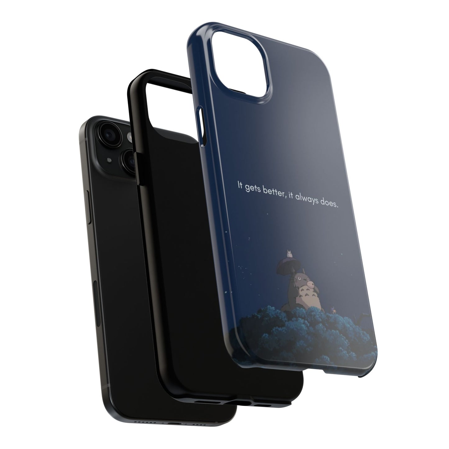 Motivational Tough Phone Cases, Anime-inspired Phone Case, Unique Gift for Friends, Phone Accessory, Encouraging Quote