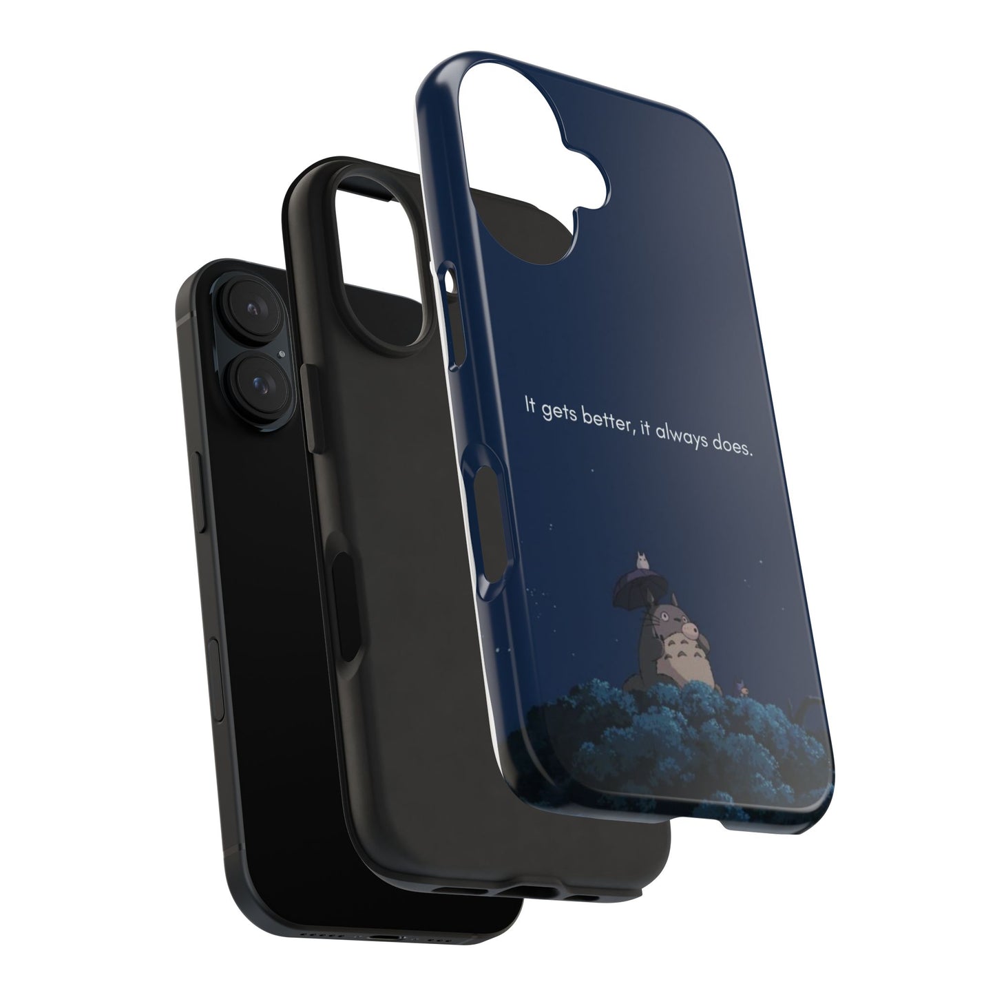 Motivational Tough Phone Cases, Anime-inspired Phone Case, Unique Gift for Friends, Phone Accessory, Encouraging Quote