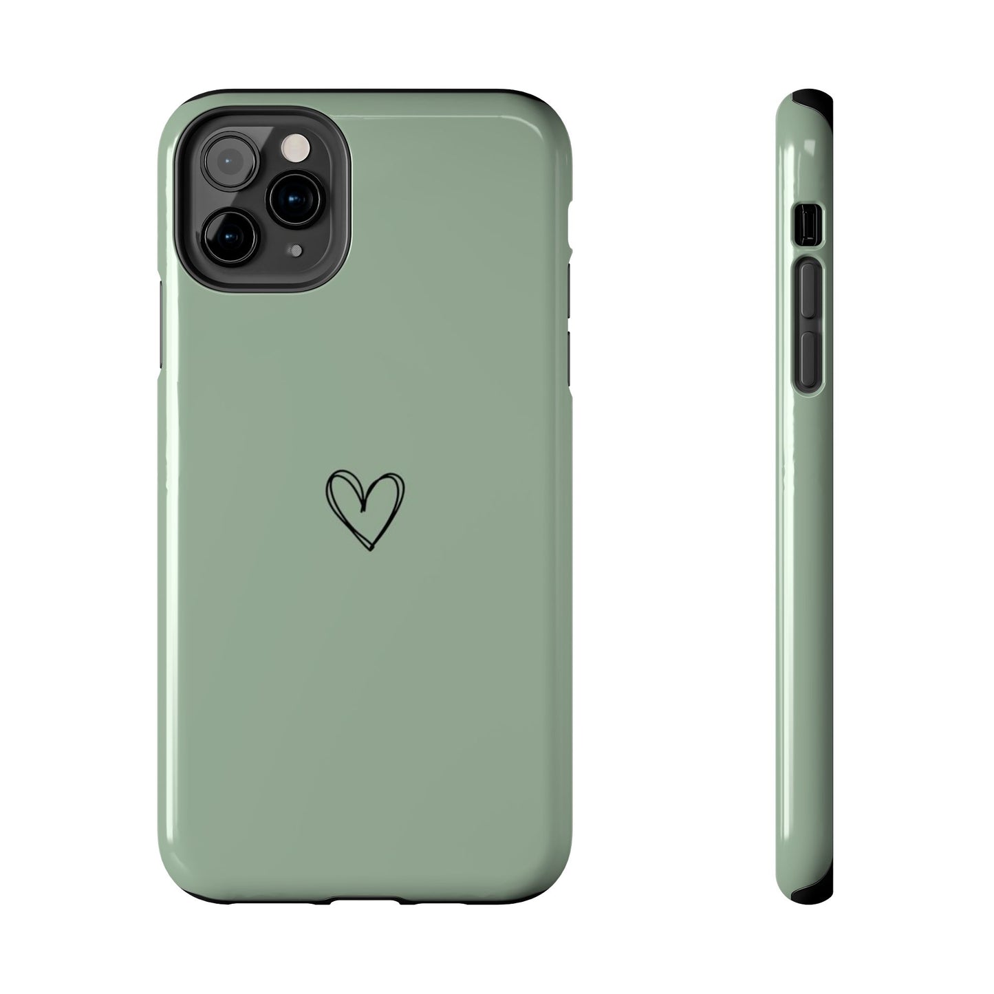 Stylish Tough Phone Cases with Heart Design, Cute Mobile Covers, Unique Gifts for Him/Her, Durable Accessories, Birthday/Friends/Valentine's