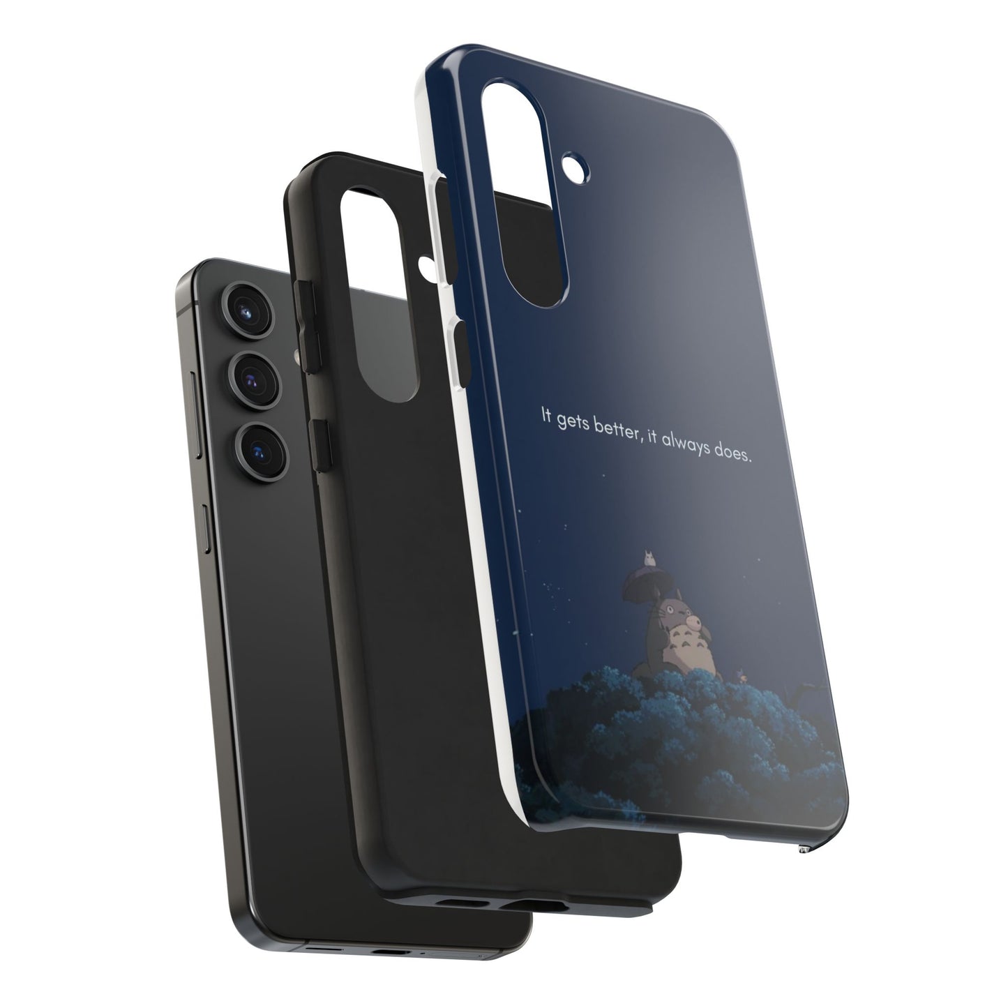 Motivational Tough Phone Cases, Anime-inspired Phone Case, Unique Gift for Friends, Phone Accessory, Encouraging Quote