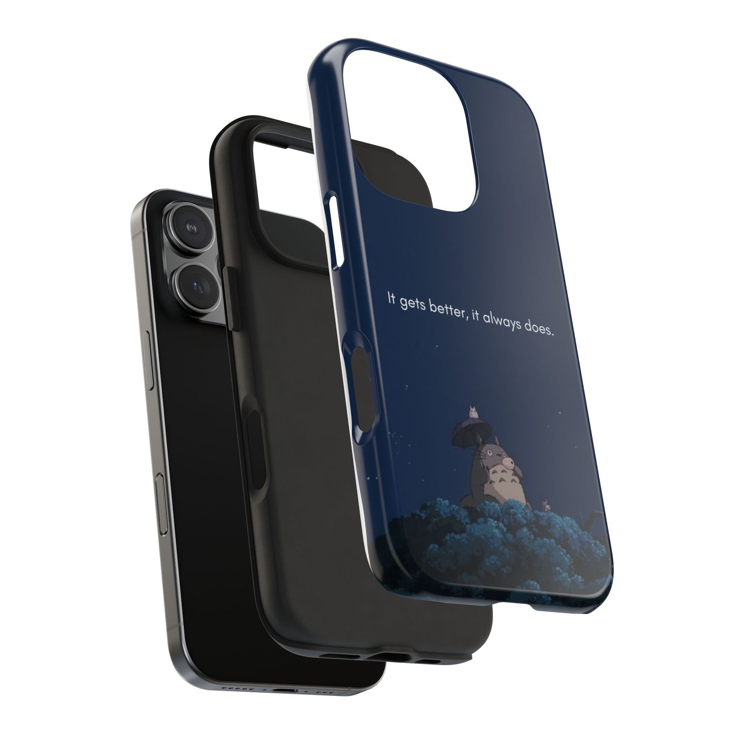 Motivational Tough Phone Cases, Anime-inspired Phone Case, Unique Gift for Friends, Phone Accessory, Encouraging Quote