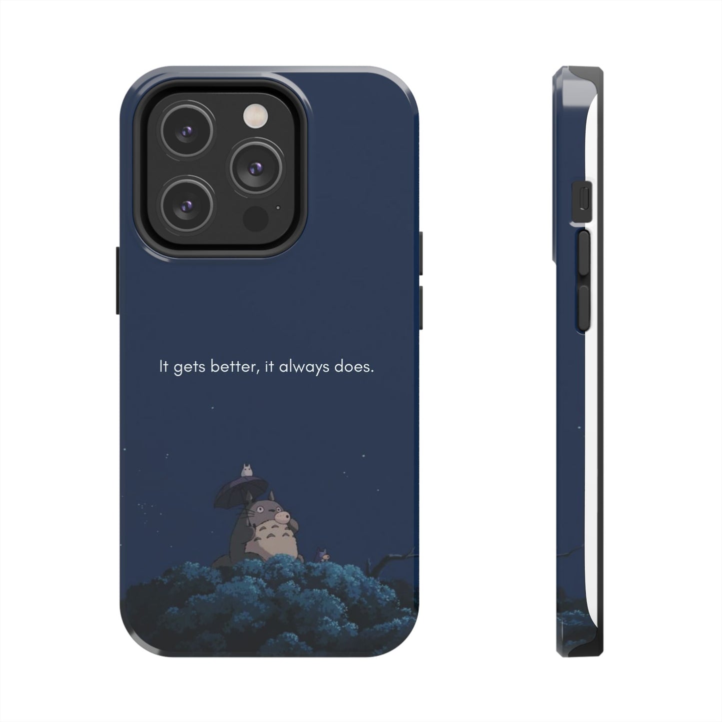 Motivational Tough Phone Cases, Anime-inspired Phone Case, Unique Gift for Friends, Phone Accessory, Encouraging Quote