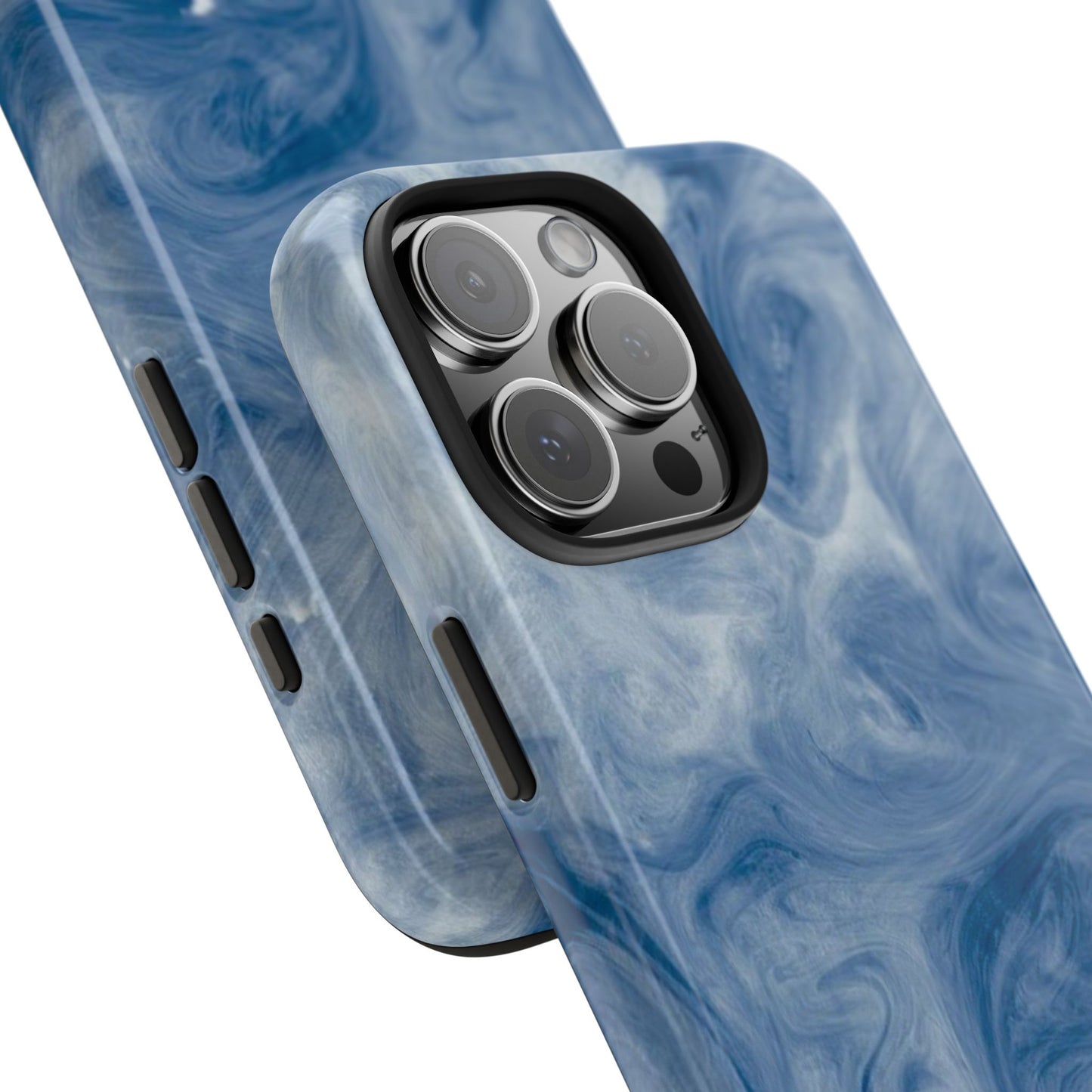 Marble Blue Tough Phone Cases, Phone Protection, Unique Design, Fashion Accessory, Gift for Her, Trendy Smartphone Cover