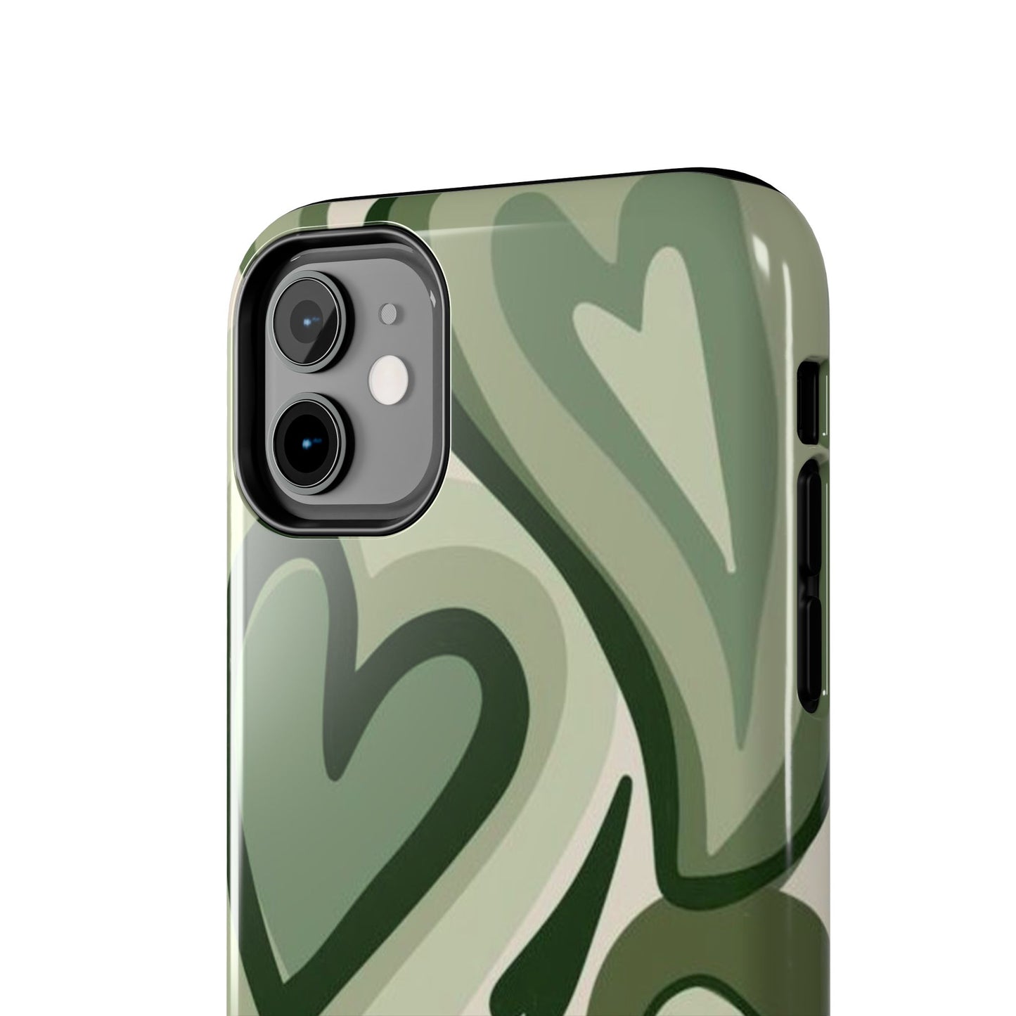 Heartfelt Patterned Tough Phone Cases, Cute Phone Cases, Gift for Her, Valentine's Day, Trendy Accessories, Nature-Inspired Design