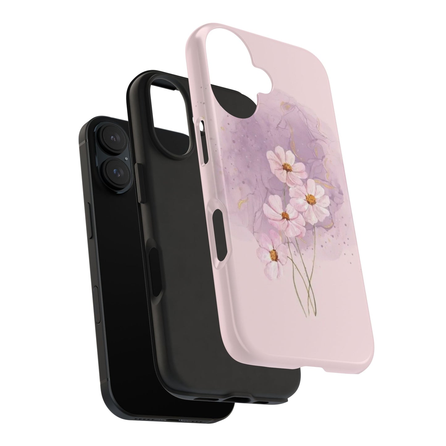 Floral Tough Phone Cases, Protective Phone Cover, Flower Design Case, Stylish Gift for Her, Mother’s Day, Birthday Present