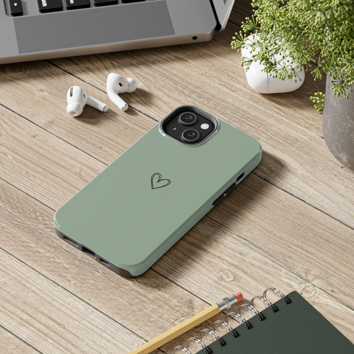 Stylish Tough Phone Cases with Heart Design, Cute Mobile Covers, Unique Gifts for Him/Her, Durable Accessories, Birthday/Friends/Valentine's