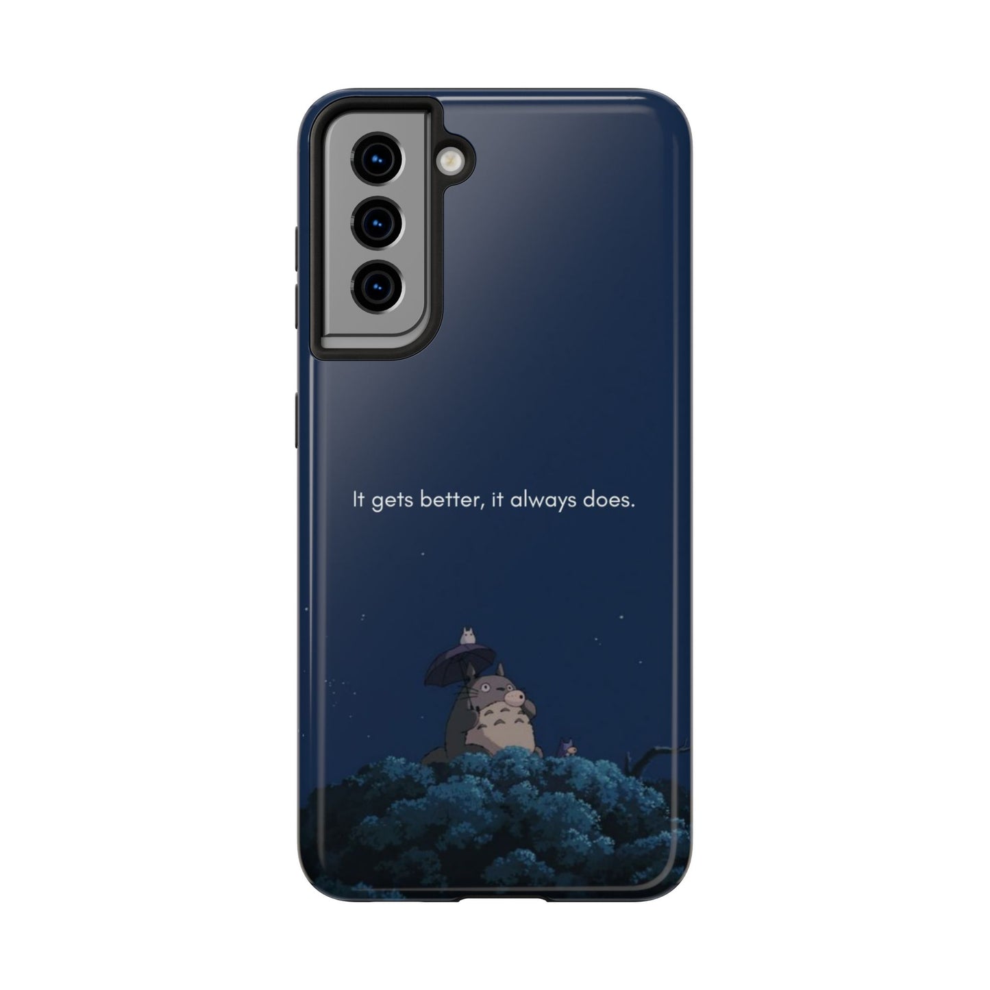 Motivational Tough Phone Cases, Anime-inspired Phone Case, Unique Gift for Friends, Phone Accessory, Encouraging Quote