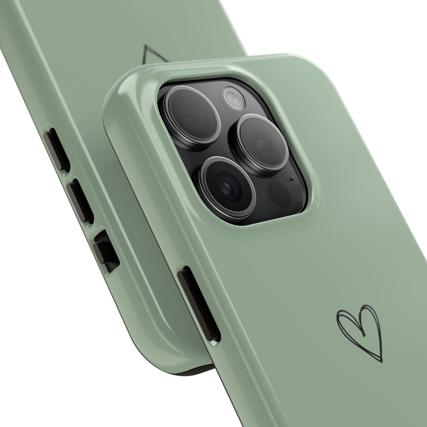 Stylish Tough Phone Cases with Heart Design, Cute Mobile Covers, Unique Gifts for Him/Her, Durable Accessories, Birthday/Friends/Valentine's