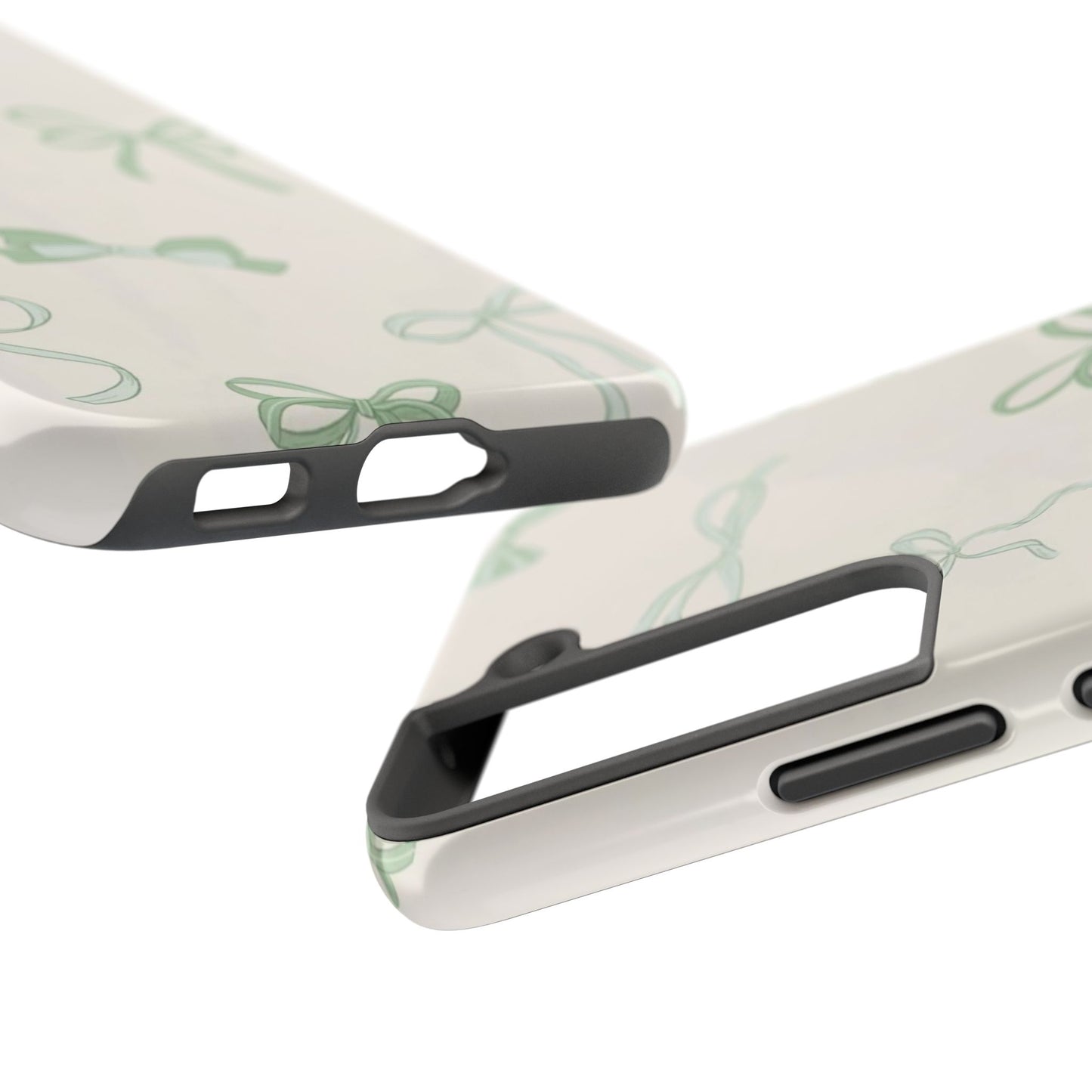 Delicate Bow Phone Cases, Floral Phone Covers, Cute Tech Accessories, Gift for Her, Pastel Aesthetic, Birthday Gifts