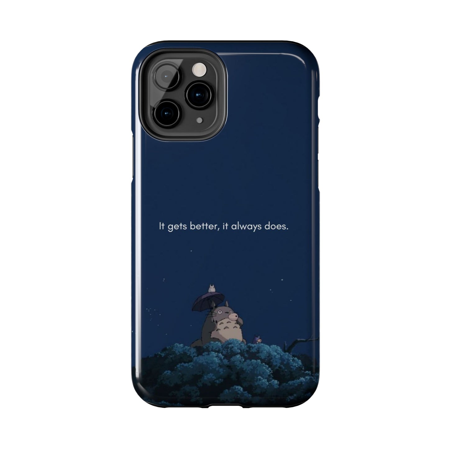 Motivational Tough Phone Cases, Anime-inspired Phone Case, Unique Gift for Friends, Phone Accessory, Encouraging Quote