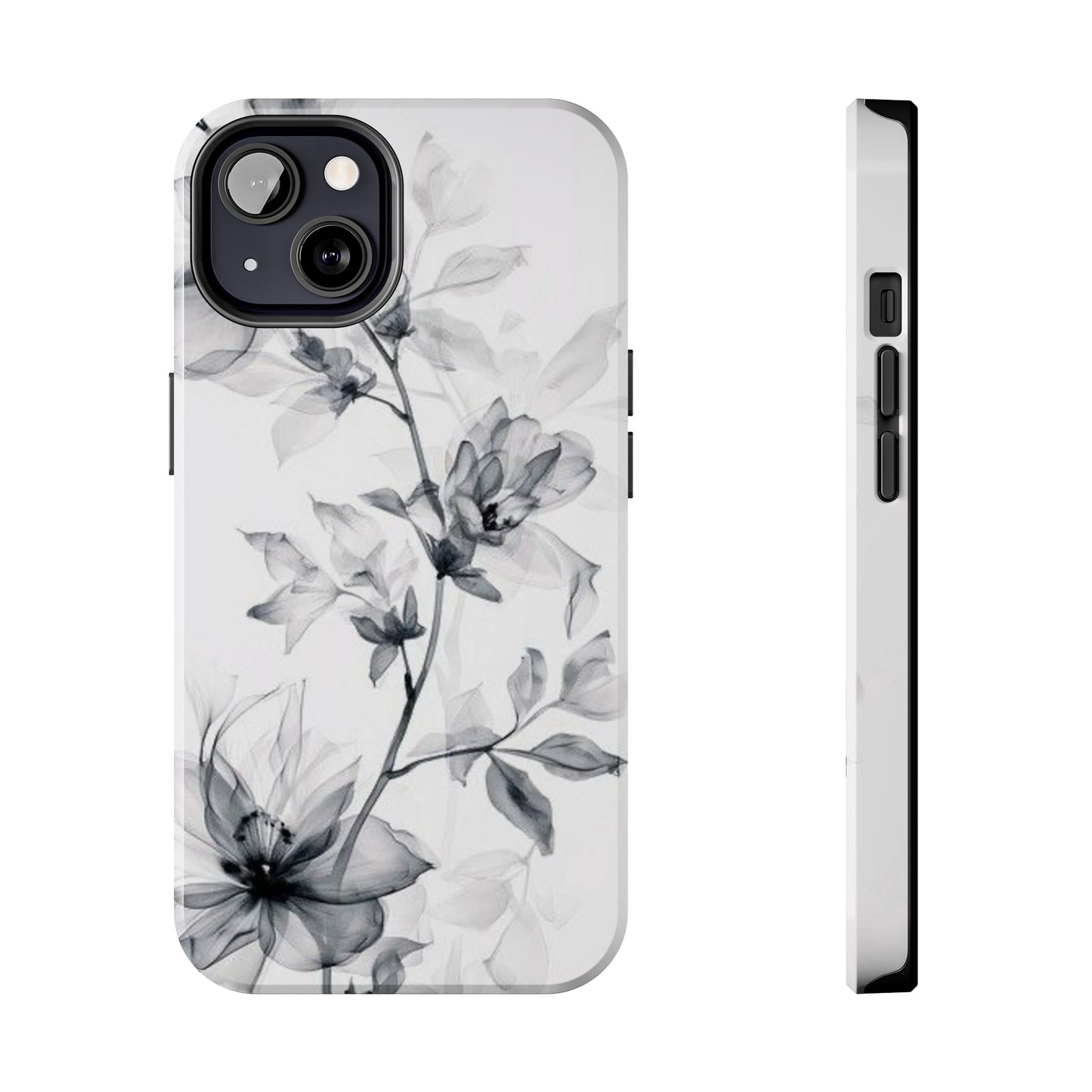 Elegant Floral Tough Phone Cases, Durable Phone Cover, Gift for Her, Protective Case, Floral Design, Stylish Accessory