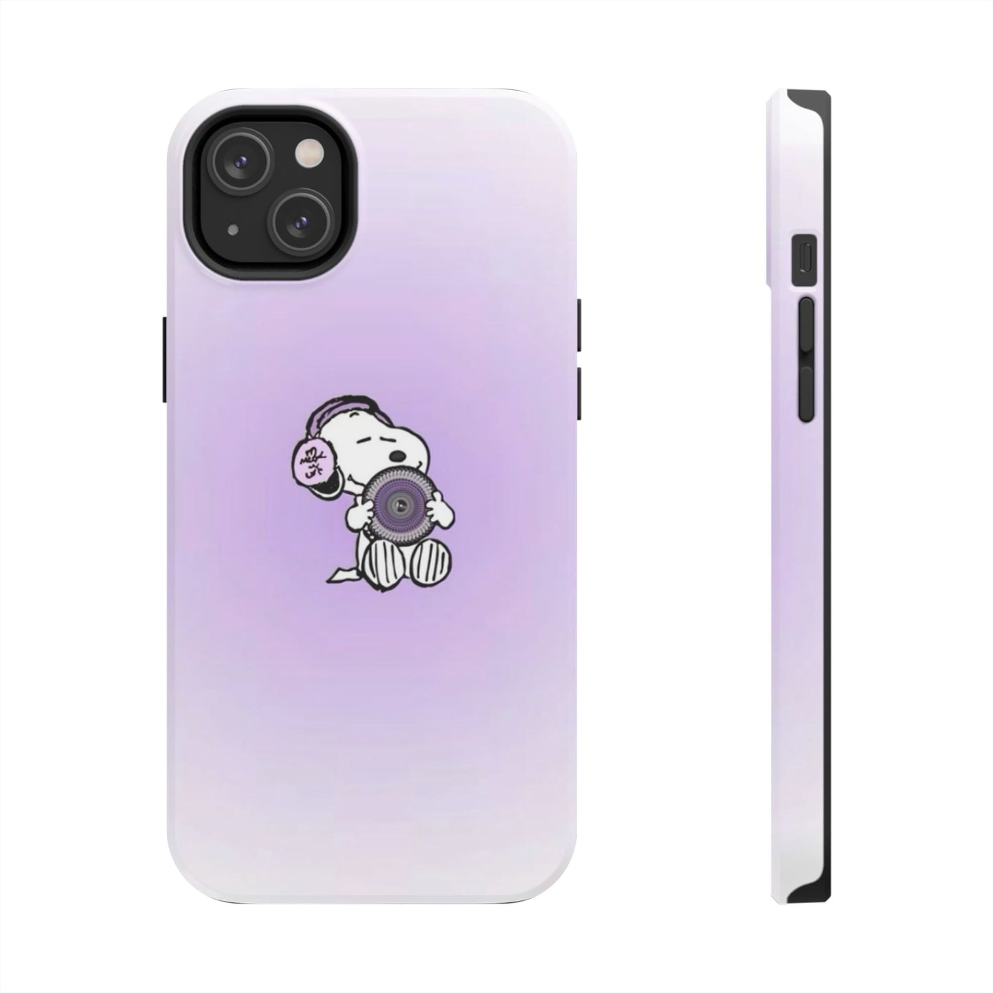 Snoopy Music Lover Phone Case, Cute Tough Phone Case, Gifts for Music Lovers, Cartoon Phone Covers, Vibrant Phone Accessories