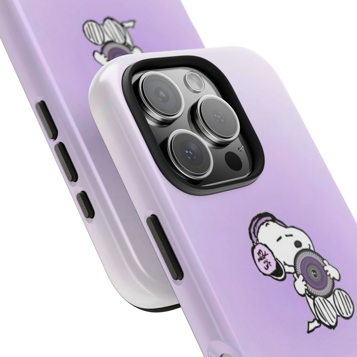Snoopy Music Lover Phone Case, Cute Tough Phone Case, Gifts for Music Lovers, Cartoon Phone Covers, Vibrant Phone Accessories
