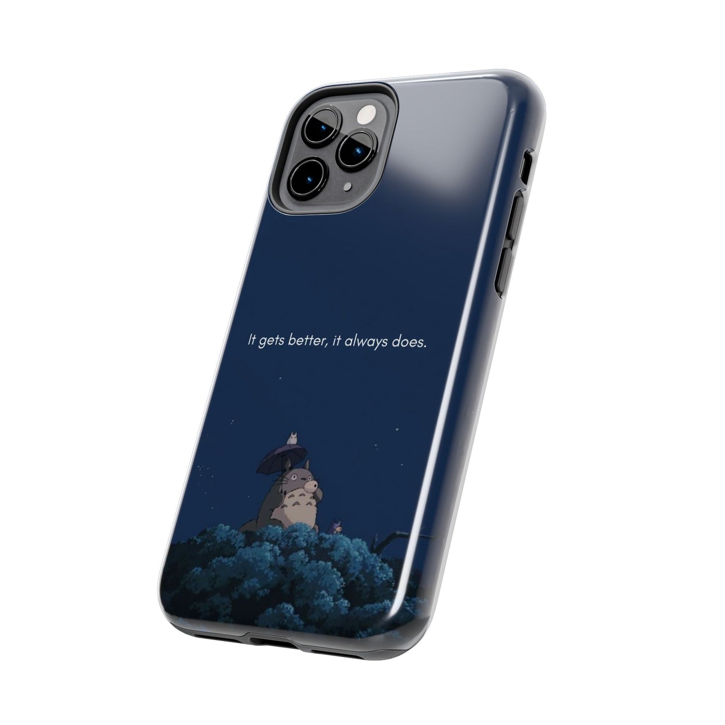 Motivational Tough Phone Cases, Anime-inspired Phone Case, Unique Gift for Friends, Phone Accessory, Encouraging Quote