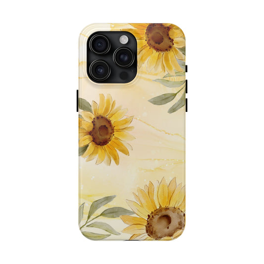 Sunflower Tough Phone Case - Floral Phone Cover, Fall Gift, Durable Phone Case, Stylish Accessory, Nature Lover Gift