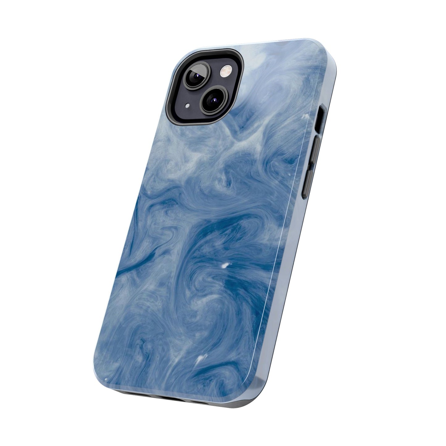 Marble Blue Tough Phone Cases, Phone Protection, Unique Design, Fashion Accessory, Gift for Her, Trendy Smartphone Cover