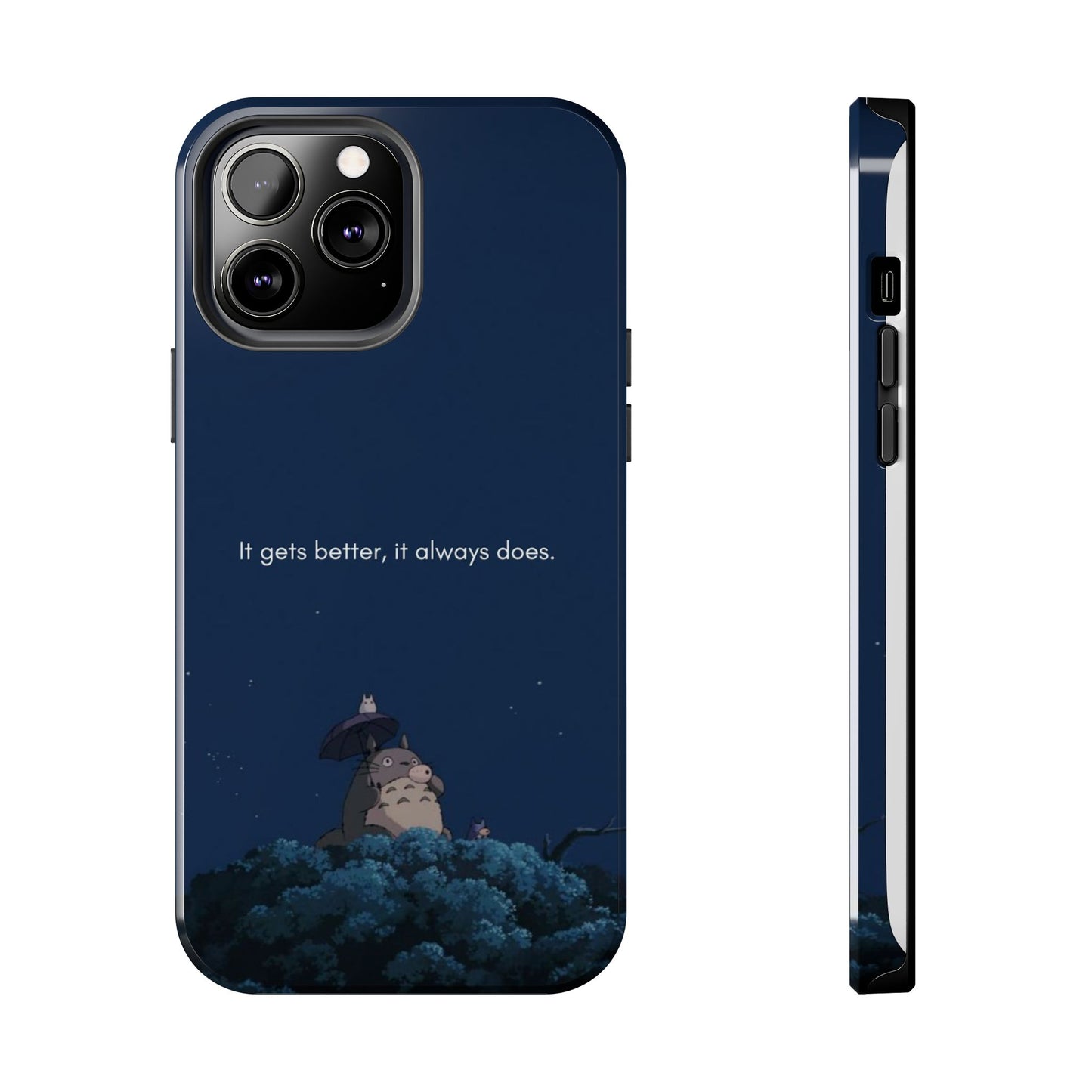 Motivational Tough Phone Cases, Anime-inspired Phone Case, Unique Gift for Friends, Phone Accessory, Encouraging Quote