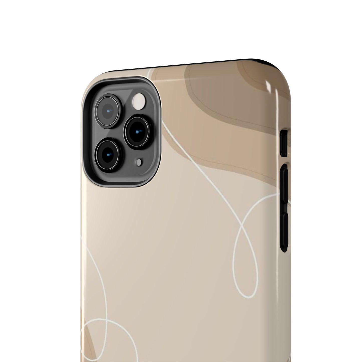 Abstract Wave Tough Phone Cases, Modern Phone Covers, Stylish Protective Cases, Gift for Her, Minimalist Design