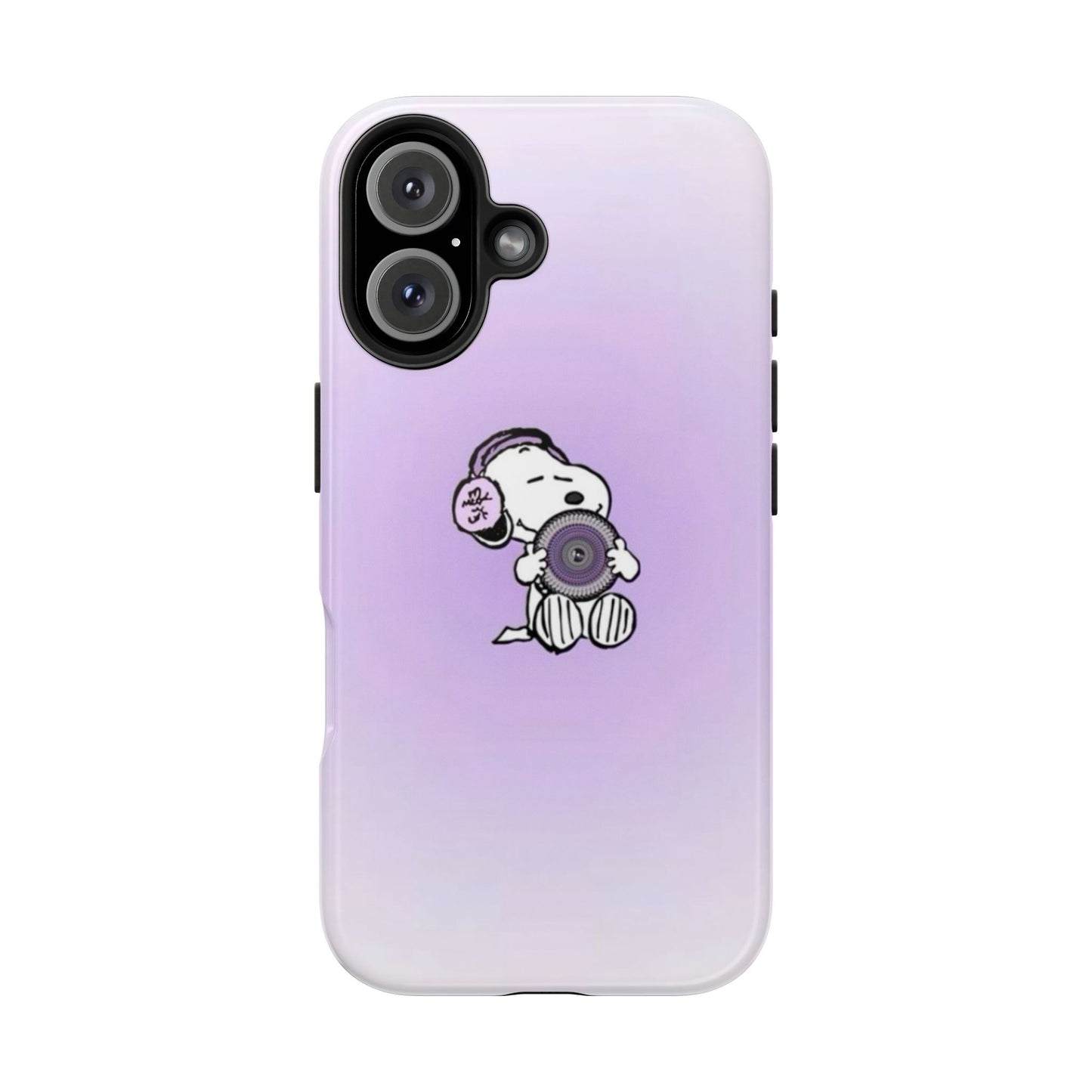 Snoopy Music Lover Phone Case, Cute Tough Phone Case, Gifts for Music Lovers, Cartoon Phone Covers, Vibrant Phone Accessories